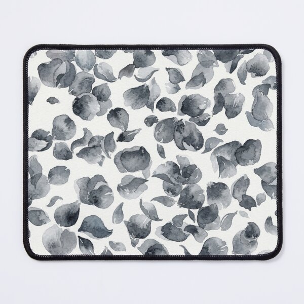 Item preview, Elegant Monochrome Watercolor Falling Petals Pattern designed and sold by Owcomm.