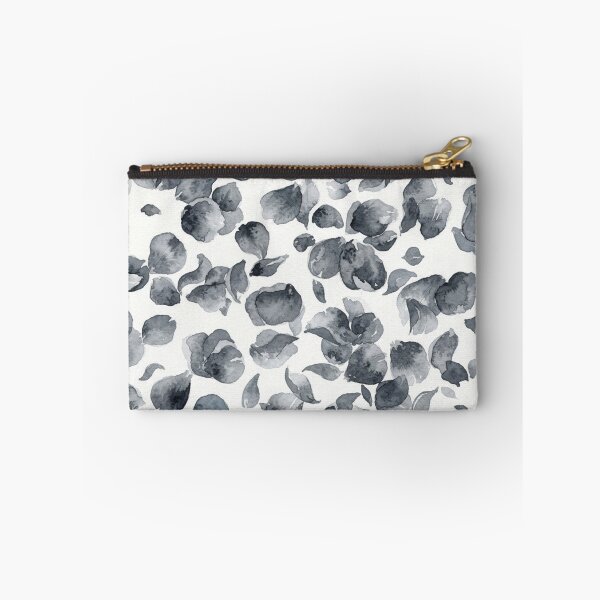Item preview, Elegant Monochrome Watercolor Falling Petals Pattern designed and sold by Owcomm.