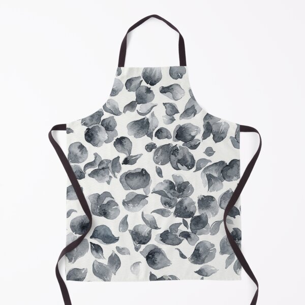 Item preview, Elegant Monochrome Watercolor Falling Petals Pattern designed and sold by Owcomm.
