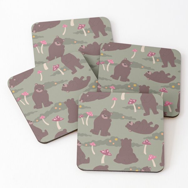 Item preview, Whimsical Bears & Mushrooms designed and sold by Quartz Qilin.
