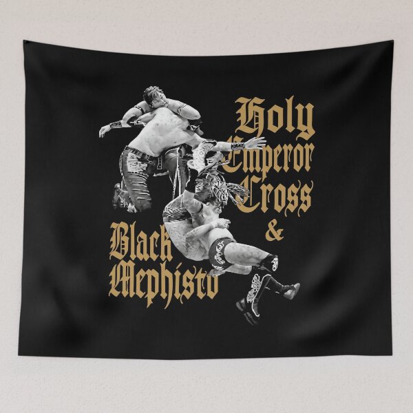 Item preview, Holy Emperor Cross and Black Mephisto Wrestling Action designed and sold by lucrfts.