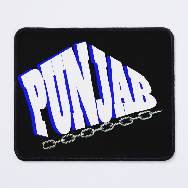 Item preview, Punjab Bold 3D Text with Chain Link Design designed and sold by SinghMerchUniverse.