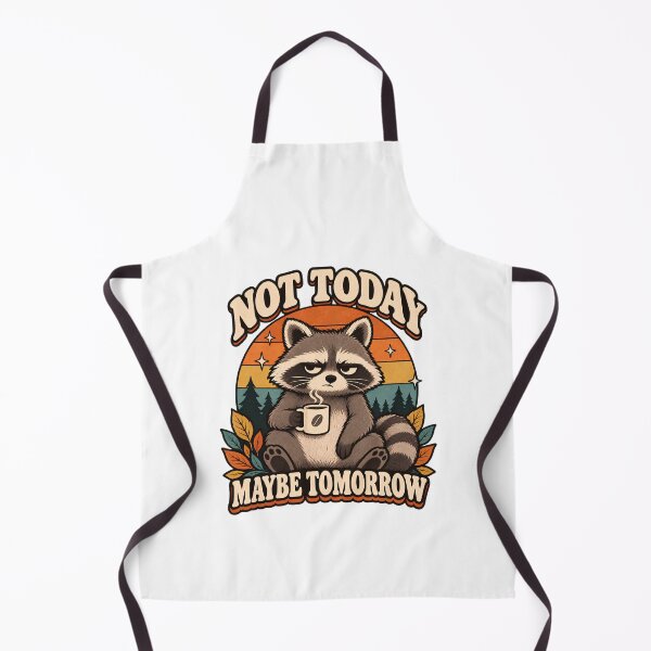 Item preview, Not Today Maybe Tomorrow – Funny Raccoon Coffee Procrastination designed and sold by PT PROJECT.
