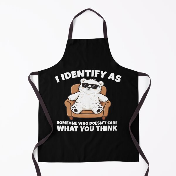 Item preview, I Identify as Someone Who Doesn’t Care What You Think Polar Bear designed and sold by lucrfts.