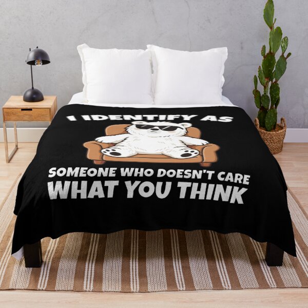Item preview, I Identify as Someone Who Doesn’t Care What You Think Polar Bear designed and sold by lucrfts.