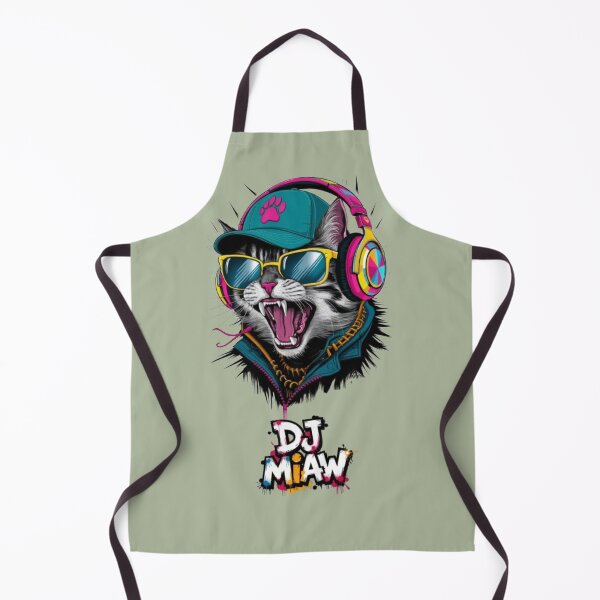 Item preview, Cyberpunk DJ Cat with Headphones designed and sold by redask2me.