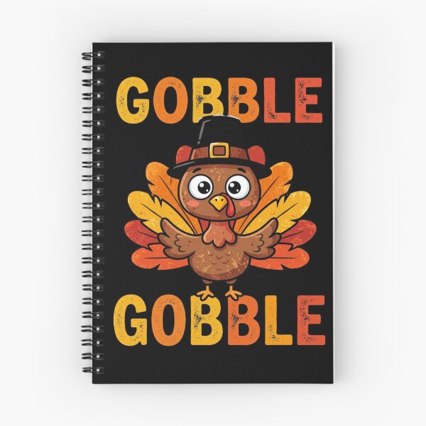 Item preview, Gobble Gobble Cute Pilgrim Turkey Retro Thanksgiving designed and sold by DijaMar.