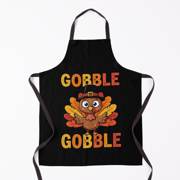 Item preview, Gobble Gobble Cute Pilgrim Turkey Retro Thanksgiving designed and sold by DijaMar.