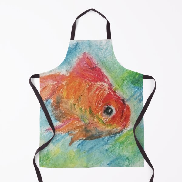 Item preview, Fantail Goldfish - Oil Pastel Illustration designed and sold by MOE'S LITTLE GALLERY.