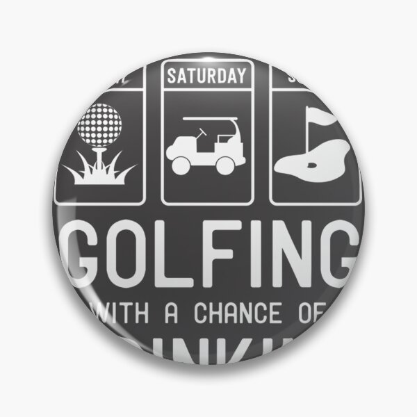 Item preview, Weekend Forecast: Golfing with a Chance of Drinking Funny Golf Design designed and sold by JoelStephen.