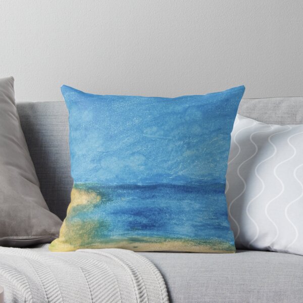 Item preview, Blue Tide Abstract - Oil Pastel Painting designed and sold by MOE'S LITTLE GALLERY.