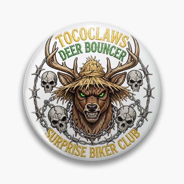 Item preview, Deer Bouncer Whitetail Buck | Surprise Biker Club Patch Graphic designed and sold by TOCOCLAWS.