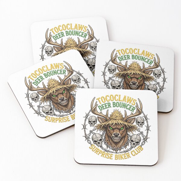 Item preview, Deer Bouncer Whitetail Buck | Surprise Biker Club Patch Graphic designed and sold by TOCOCLAWS.