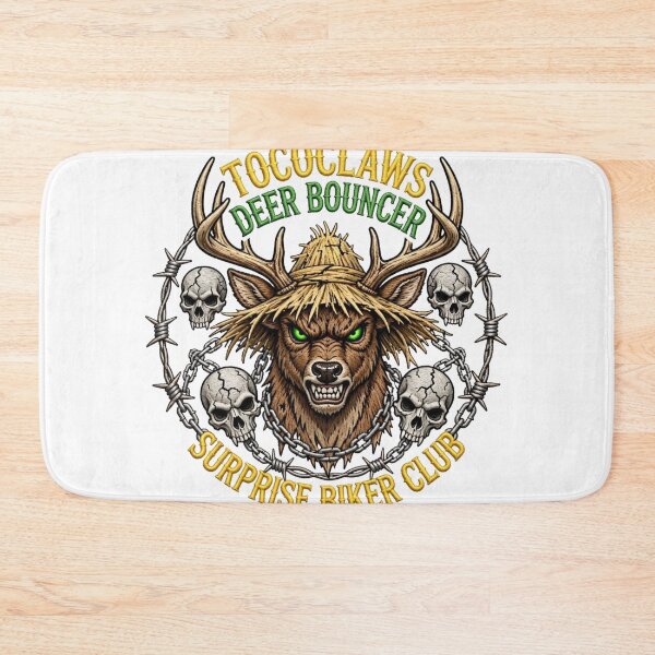 Item preview, Deer Bouncer Whitetail Buck | Surprise Biker Club Patch Graphic designed and sold by TOCOCLAWS.