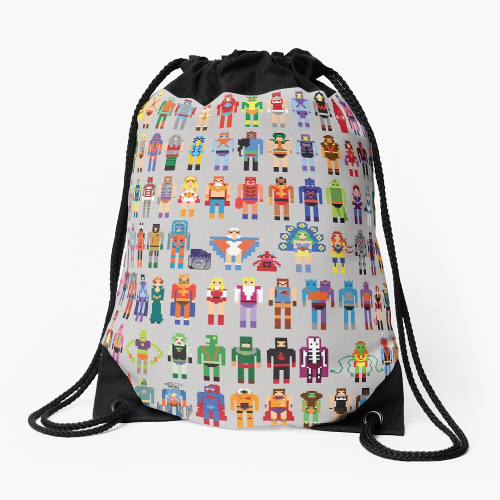 8-bit Masters expanded set Drawstring Bag