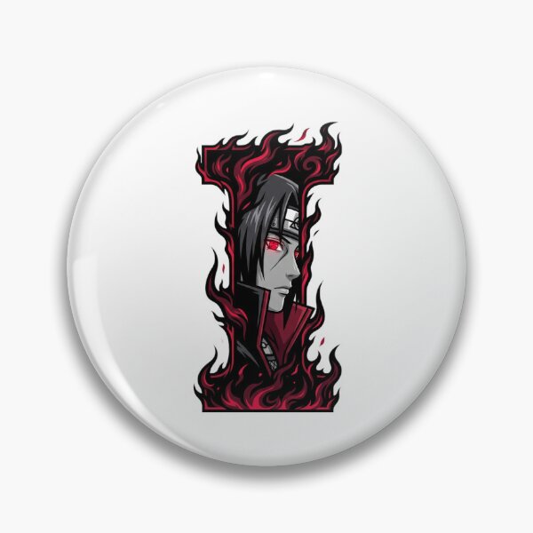 Artikelvorschau, Itachi Uchiha Sharingan Rote Flammen Anime Brief I entworfen und verkauft von El malah.