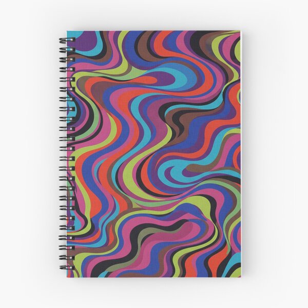 Item preview, Vibrant Colorful Retro Wavy Liquid Pattern designed and sold by Owcomm.