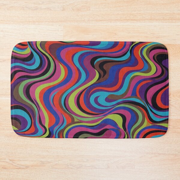 Item preview, Vibrant Colorful Retro Wavy Liquid Pattern designed and sold by Owcomm.