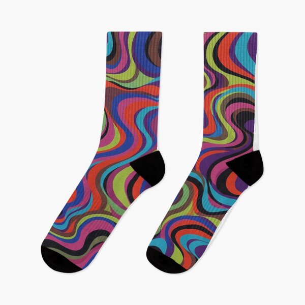 Item preview, Vibrant Colorful Retro Wavy Liquid Pattern designed and sold by Owcomm.