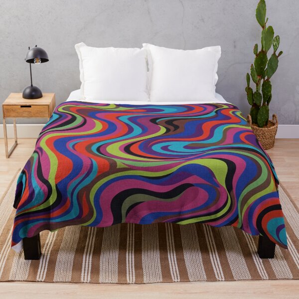 Item preview, Vibrant Colorful Retro Wavy Liquid Pattern designed and sold by Owcomm.