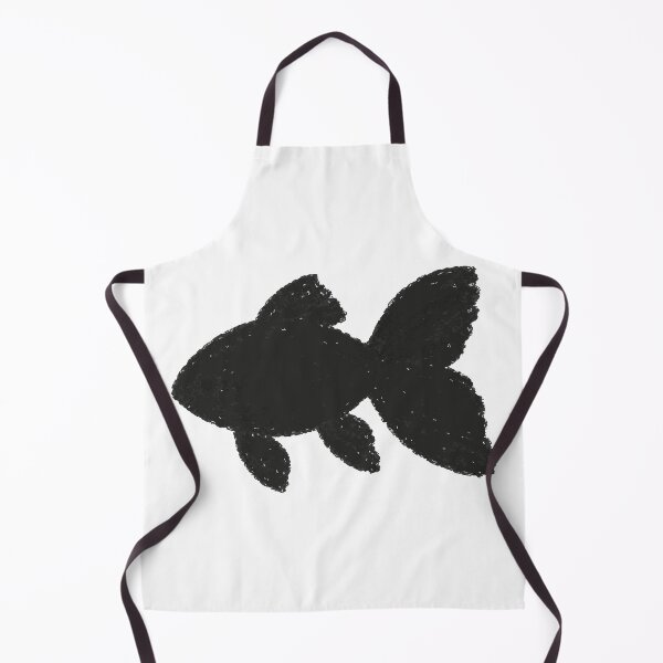 Item preview, Black Goldfish Silhouette Illustration designed and sold by medicalkinoko.