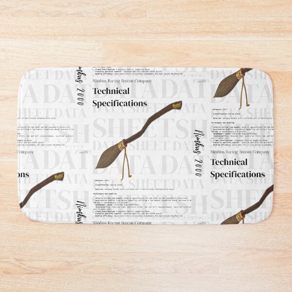Item preview, Nimbus 2000 Technical Specifications Harry Potter designed and sold by Code6Coffee.