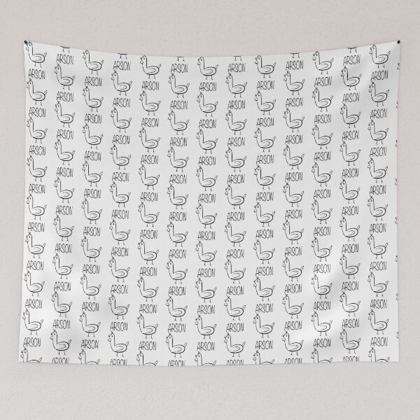 Item preview, Angry Chicken Cartoon Fire Starter Funny Illustration designed and sold by Marl Tapestry.