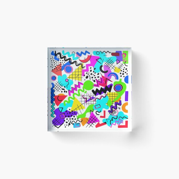 Item preview, Vibrant Retro Memphis Style Geometric Patterns designed and sold by Owcomm.
