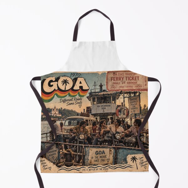 Item preview, Goa 1970 Ferry — Different Roads Same Souls designed and sold by Goanheartprints.