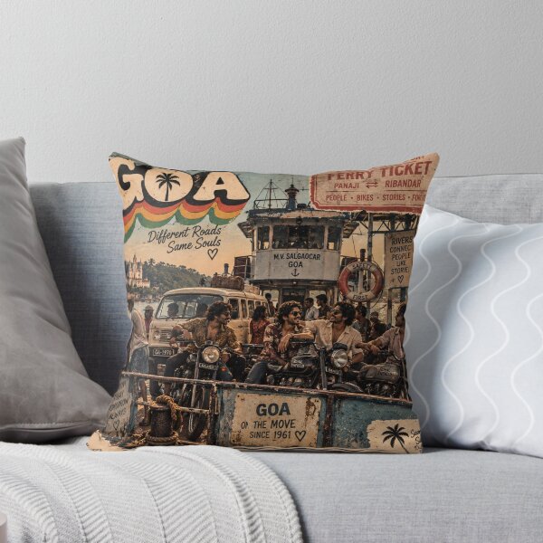 Item preview, Goa 1970 Ferry — Different Roads Same Souls designed and sold by Goanheartprints.