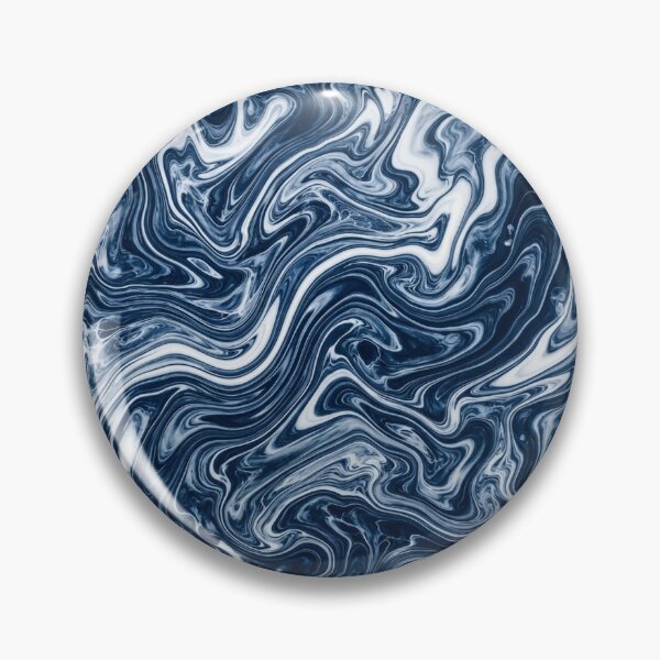 Item preview, Fluid Blue and White Marble Swirls Pattern designed and sold by Owcomm.