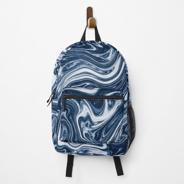 Item preview, Fluid Blue and White Marble Swirls Pattern designed and sold by Owcomm.