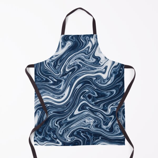 Item preview, Fluid Blue and White Marble Swirls Pattern designed and sold by Owcomm.