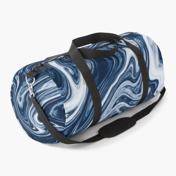 Item preview, Fluid Blue and White Marble Swirls Pattern designed and sold by Owcomm.