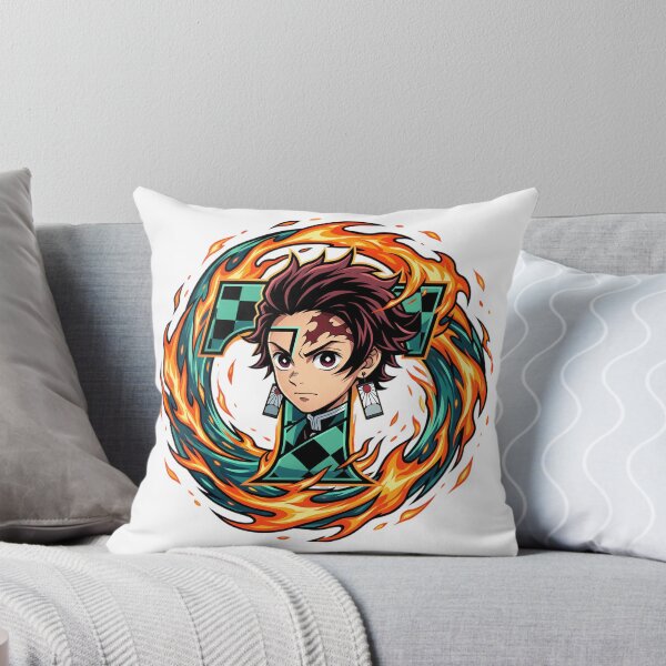 Item preview, Tanjiro Kamado Anime Letter T Fire Design Sticker designed and sold by El malah.