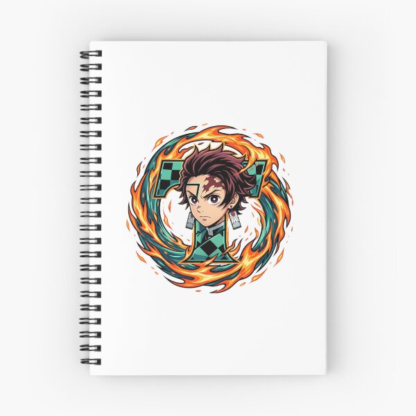 Item preview, Tanjiro Kamado Anime Letter T Fire Design Sticker designed and sold by El malah.