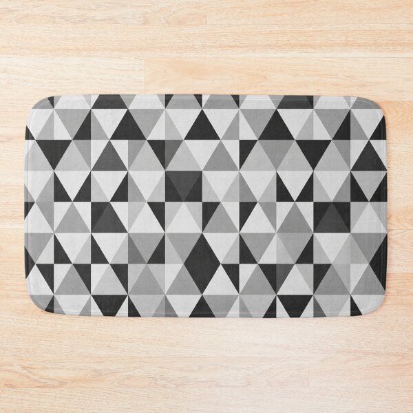 Item preview, Monochrome Geometric Triangle Pattern Modern Minimalist designed and sold by Owcomm.