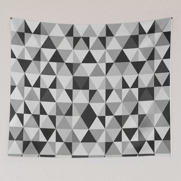 Item preview, Monochrome Geometric Triangle Pattern Modern Minimalist designed and sold by Owcomm.