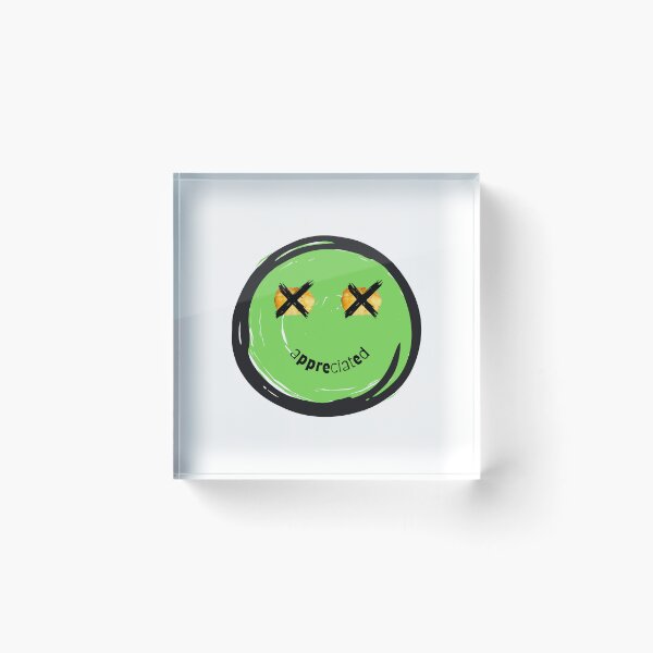 Item preview, Employee Appreciation Green Smiley Face designed and sold by Dutch Bunny Trading LLC.