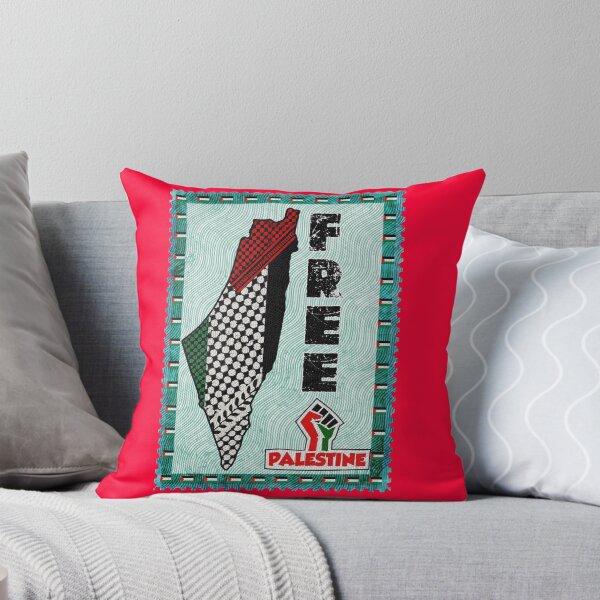 Item preview, Free Palestine Vintage Stamp | Palestine Map Keffiyeh Art designed and sold by Youngkev-arts.