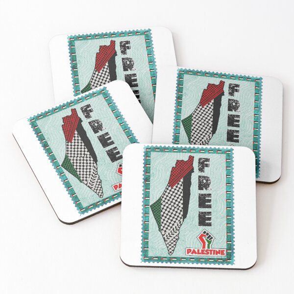 Item preview, Free Palestine Vintage Stamp | Palestine Map Keffiyeh Art designed and sold by Youngkev-arts.