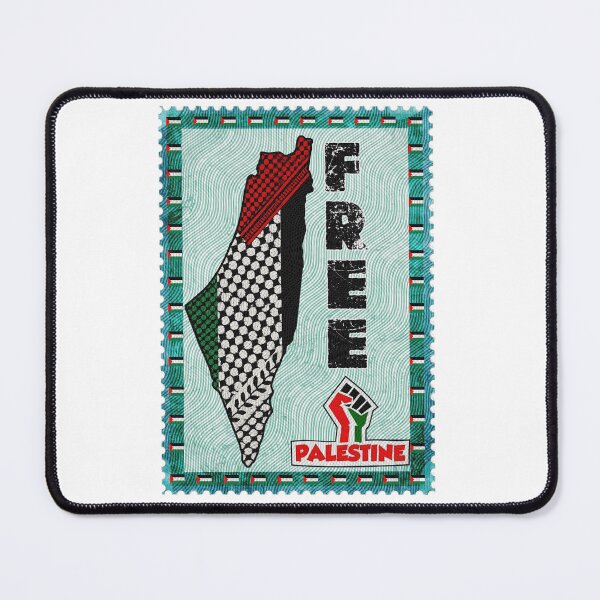 Item preview, Free Palestine Vintage Stamp | Palestine Map Keffiyeh Art designed and sold by Youngkev-arts.