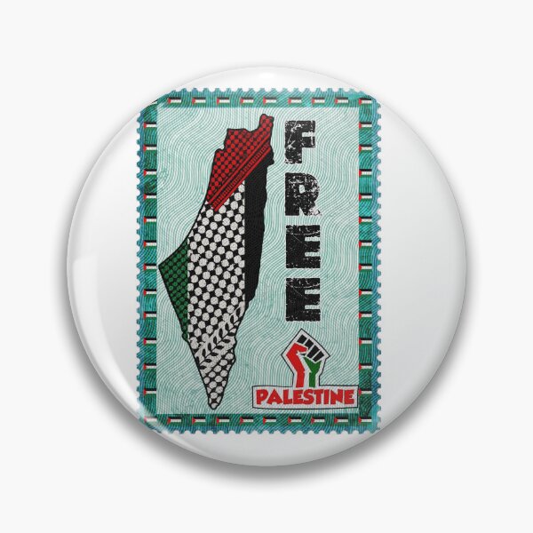 Item preview, Free Palestine Vintage Stamp | Palestine Map Keffiyeh Art designed and sold by Youngkev-arts.