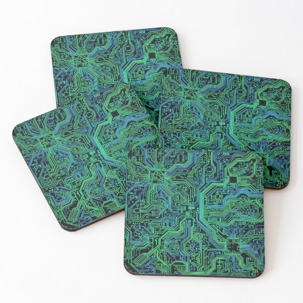 Item preview, Glowing Green Computer Circuit Board Pattern designed and sold by Owcomm.