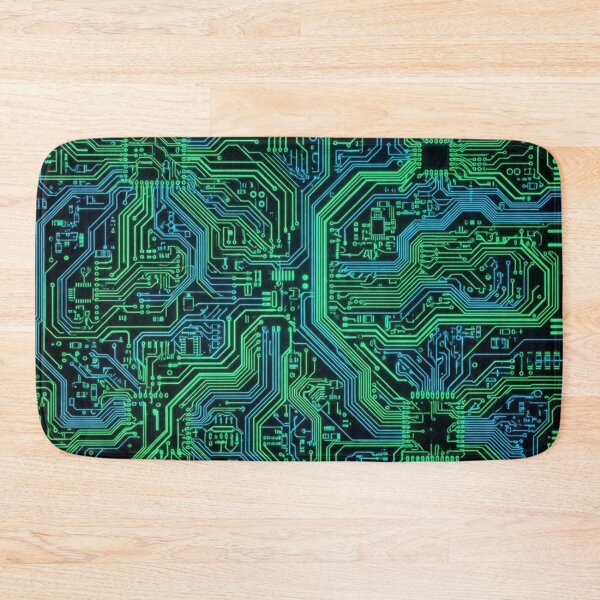Item preview, Glowing Green Computer Circuit Board Pattern designed and sold by Owcomm.
