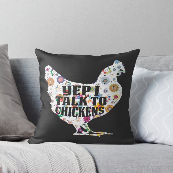 Item preview, Funny Yep I Talk to Chickens Design Farm Animal Lover Gift for Men Women and Kids designed and sold by Marl Tapestry.
