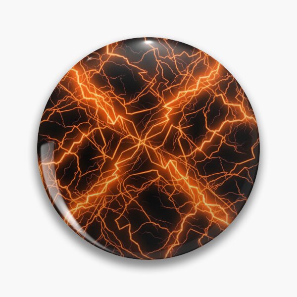 Item preview, Electric Lightning Storm Energy Pattern In Orange designed and sold by Owcomm.