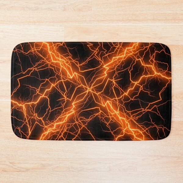 Item preview, Electric Lightning Storm Energy Pattern In Orange designed and sold by Owcomm.