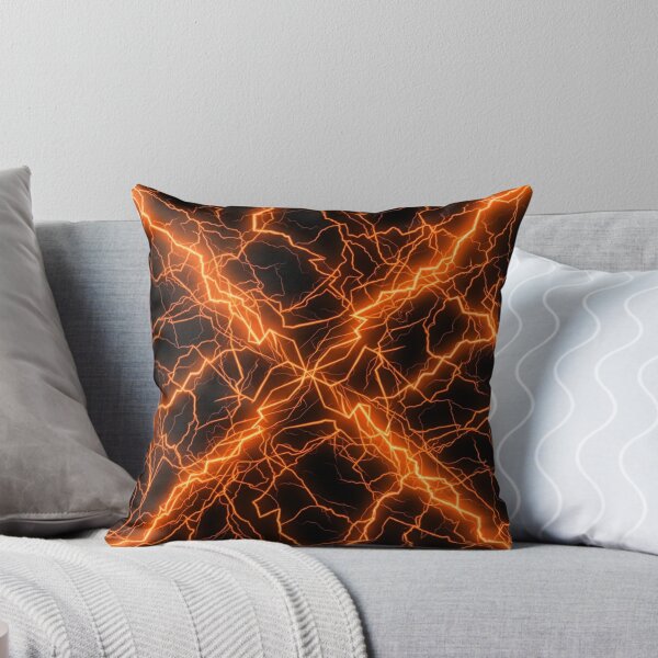 Item preview, Electric Lightning Storm Energy Pattern In Orange designed and sold by Owcomm.