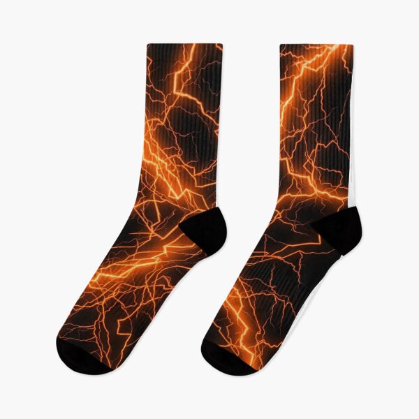 Item preview, Electric Lightning Storm Energy Pattern In Orange designed and sold by Owcomm.